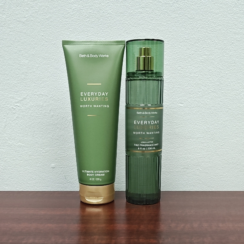 Bath & Body Works WORTH WANTING Everyday Luxuries Body Care Bundle Set